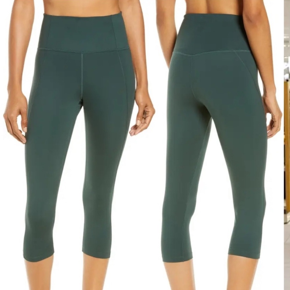 Girlfriend Collective cropped leggings Moss green size‎ large